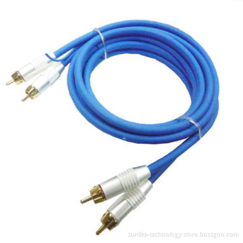 Audio Cable, 24K Gold-plated SCC Pin, OEM Orders are Welcome